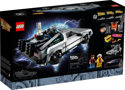 Set lodër LEGO Creator Expert 10300 Back to the Future Time Machine, 1872 pjesë, për të rritur, shumëngjyrësh