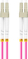 Kabllo optike Lanberg LC LC, patchcord multimode OM4 50/125, 1m, LSZH, vjollcë