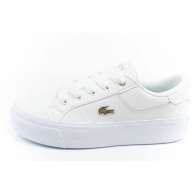Женски патики Lacoste Ziane Platform W 05216, природна кожа, ѓон Ortholite, бели