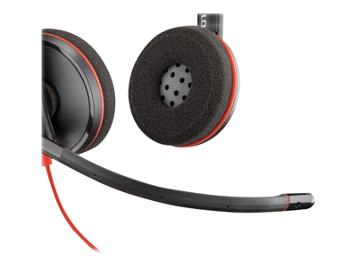 Kufje Poly Blackwire C3220 – USB-A, Stereo, të Zeza