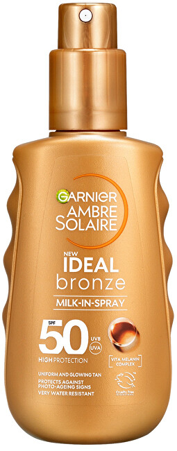 Sprej qumësht për mbrojtje ndaj diellit Garnier SPF 50 Ideal Bronze, 150 ml