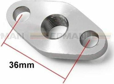 Flanxhë furnizimi vaji TurboWorks T3 T4 T04, 1/4" NPT, me guarnicion