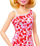 Kukull Barbie Mattel Fashionistas FBR37 HJT02, me protezë në këmbë, fustan me lule, rozë kuqe