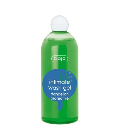 Xhel intim Ziaja Dandelion Protective, për të reja, 500 ml, transparent jeshil