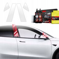 Folie mbrojtëse shtyllash GrizzGlass BodyShield, Tesla Model Y Juniper 2024-2025, set 4, transparente