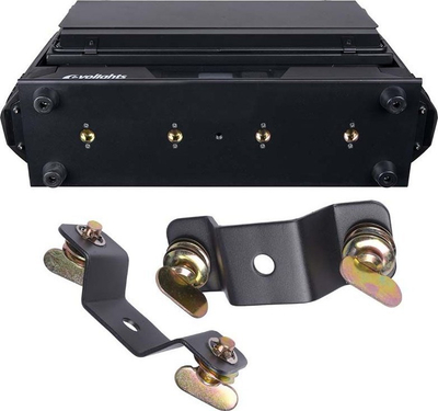 Транспортен куфер Evolights Case, за 4 LED Wall Washer, со тркала, црн