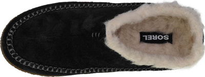 Pantofla Sorel Lanner Ridge M 1923641010, lëkurë suede, shtresë fleece, të zeza
