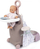 Lodër karrucë kukulle Smoby Baby Nurse, për kukulla deri 42cm, me krevat dhe tavolinë ngrënieje, rozë