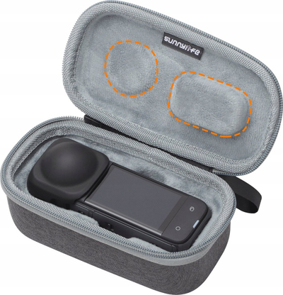 Etui mbrojtëse SunnyLife për Insta360 X4, pouch transporti, material i qëndrueshëm, e zezë