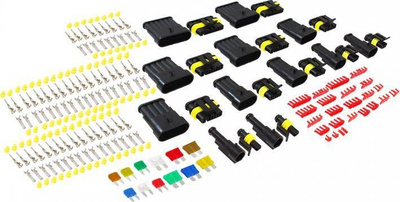 Set konektorësh elektrikë MTuning Superseal, 12 copë, 1–6 pin