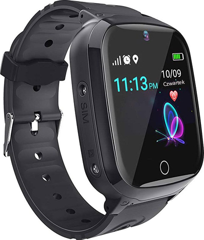 Smartwatch GoGPS K17, GPS, për kalamaj, i zi