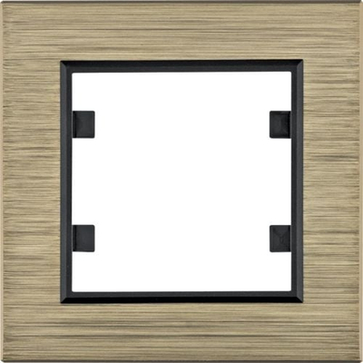Kornizë elektrike Hager Lumina Passion WL9014, 1 modul, bronzi alumini mat