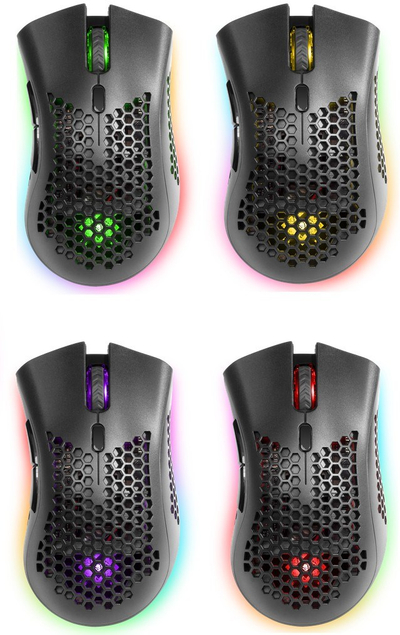 Maus Defender GM-709L Warlock, Gaming, RF Wireless+USB Type-A, i zi