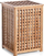 Shportë rrobash Zeller, bambu, katrore 58 cm, kafe natyrale