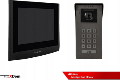 Panel i jashtëm domofoni Vidos 2IP S200, kamerë Full HD, IP54, gri
