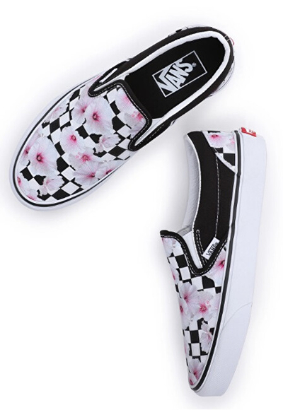 Atlete për femra Vans Classic Slip-Ons, të zeza/bardha