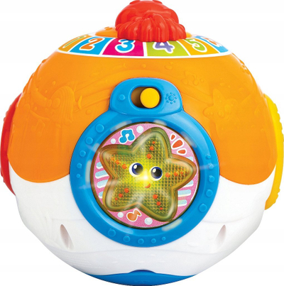 Top lodër Smily Play Ocean Ball of Fun, me drita edhe muzikë, shumëngjyrësh