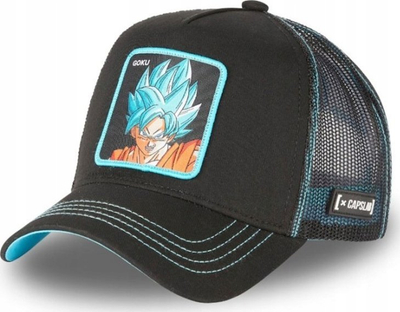 Kapelë baseball Capslab Freegun Dragon Ball Z Goku CL DBS3 1 CAS GOK1, logo e qëndisur, e zezë
