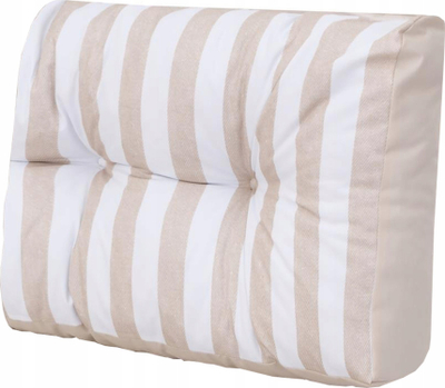 Jastëk i vogël për mbështetëse HOBBYGARDEN LEO, 60x40 cm, për divan me paleta, gri
