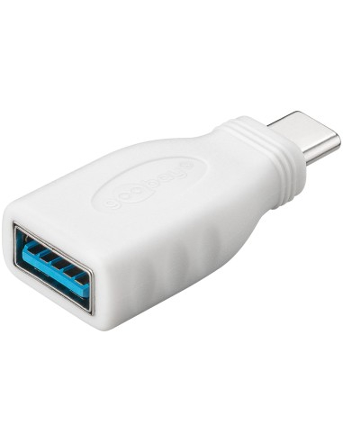 Adapter USB Goobay 66262, USB-A në USB-C, USB 3.0 OTG, i bardhë