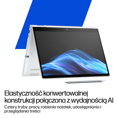Laptop 2‑во‑1 HP EliteBook 8 Flip G1i, 13.3\", Intel Core Ultra 7, 32GB RAM, 1TB SSD, сребрен
