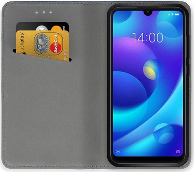 Këllëf flip për telefon Xiaomi Mi Play, tip libër, me xhep karte, i zi