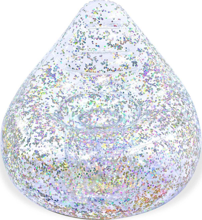 Puf i fryshëm Bestway Glitter Dream, 72 x 72 x 64 cm, transparent me shkëlqim