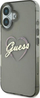 Maskë telefoni Guess GUHCP16SHCHGSPK për iPhone 16 6.1", hardcase IML me zemër, e zezë