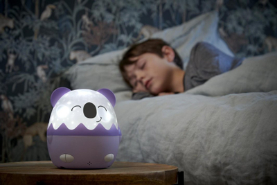 Llambë nate me muzikë BigBen Music Night Lamp, altoparlant Bluetooth, dritë me intensitet që e çon si të duash, e bardhë