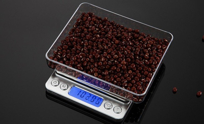 Прецизна кујнска вага, 500 g, 0.01 g, со мерни садови