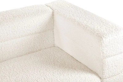 Divan GRANNA Boucle, 3 ulëse, i bardhë