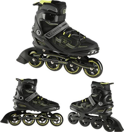 Patina inline Nils Extreme NA9157, madhësia 41, kushineta ABEC9, e zezë