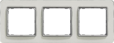 Kornizë Schneider Electric Sedna Elements, 3 vende, xham i bardhë