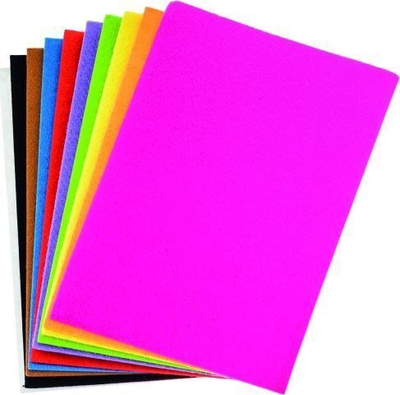 Fletë leshi sintetik Brewis Felt A5, 2mm, set 10 copë, ngjyra të përziera