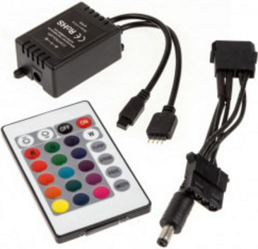Shirit LED Lamptron FlexLight Multi RGB, 5m, me adapter edhe me telekomandë, shumëngjyrësh