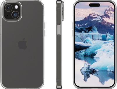 Mbrojtëse telefoni Dbramante1928 Greenland për iPhone 15 Plus, nga plastikë e ricikluar, transparente