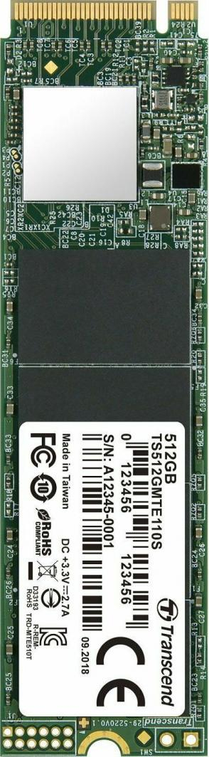 Disk SSD Transcend 110S, 512GB, M.2 2280 PCI-E x4 Gen3 NVMe