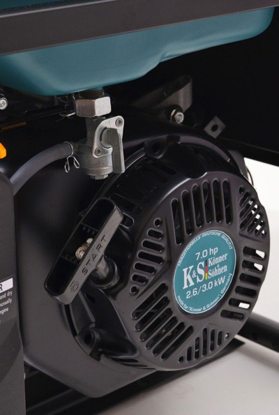 Gjenerator Könner &amp; Söhnen KS7000E-1/3, 5500W, një‑ dhe trefazor, i zi