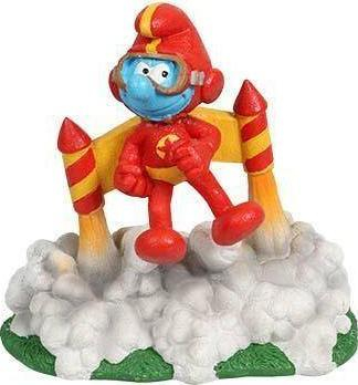 Ornament akuariumi Aqua Della Smurf Red, 11.6x7.7x11.5 cm, shumëngjyrësh