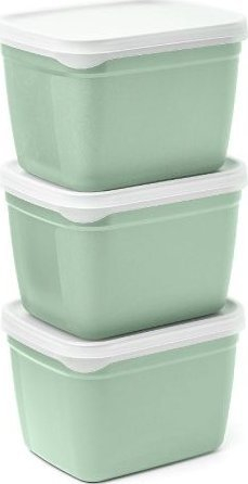 Kuti ngrirëse Amuse Optifridge, set 3x1.2L, bioplastikë, jeshile