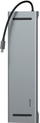 Stacion docking BASEUS USB-C, USB-C PD, 3xUSB 3.0, 2xHDMI, VGA, RJ45, 3,5mm Jack,i hirtë