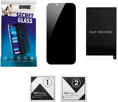 Xham mbrojtës privatësie Grizz SecretGlass për Samsung Galaxy F16, xham–film qeramik, dukshmëri e lartë