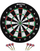 Set dart MASTER 2 in 1, tabelë 45 cm, 6 shigjeta, i zi