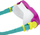 Set zhytjeje Bestway 25019, maskë snorkel pendë, madhësia 37-41, rozë