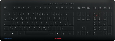 Tastierë Cherry Stream RF, wireless USB, QWERTZ gjermane, e zezë