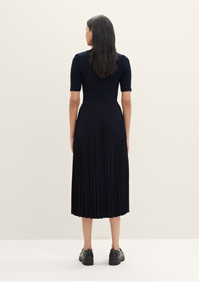 Fund për femra Tom Tailor Midi Skirt, i zi