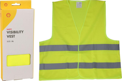 Jelek reflektues Warning Vest Shell, XL, i verdhë