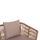 Set mobilje kopshti House Nordic Freja HM6057.04, alumini PE rattan, 4 pjesë, cappuccino bejxhe