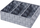 Kosh organizimi Wenko Adria Small, 32x21x10cm, plastik i gërshetuar, gri