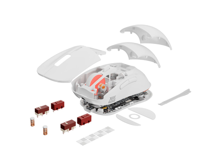 Maus Genesis Zircon XIII, pa tel dhe me USB-C, 26000 DPI, i bardhë